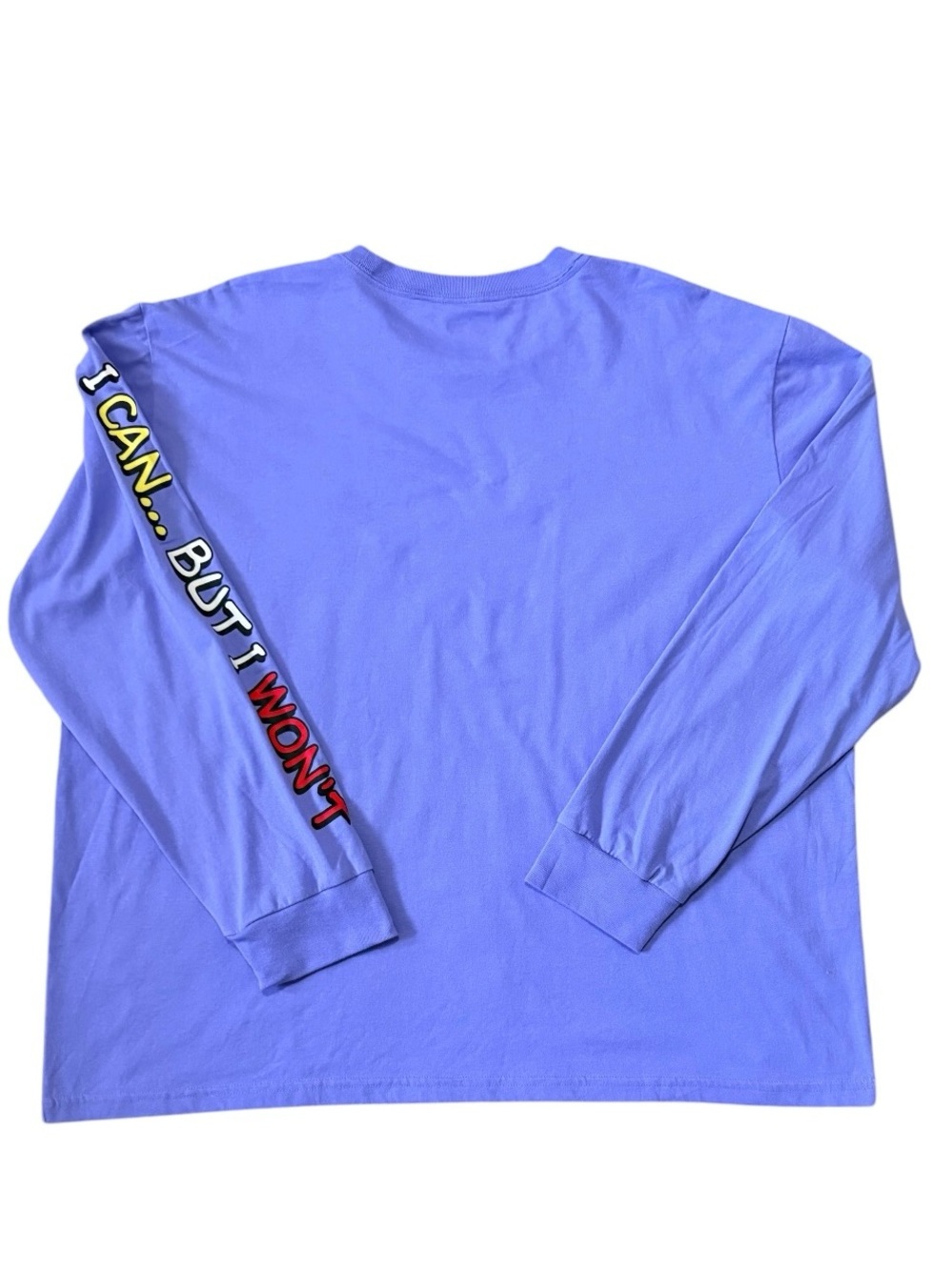 Garfield Relaxed Graphic Long Sleeve Tee - Periwinkle Blue Size 2XL - Picture 3 of 5